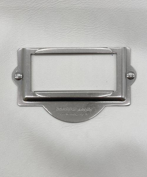 beautiful people（ビューティフルピープル）beautiful people (ビューティフルピープル) document shoulder bag ホワイトの古着・服飾アイテム