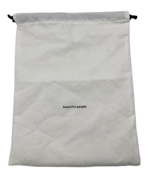 beautiful people（ビューティフルピープル）beautiful people (ビューティフルピープル) document shoulder bag ホワイトの古着・服飾アイテム