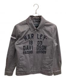 HARLEY-DAVIDSON（ハーレーダビッドソン）の古着「レースワークジャケット」｜グレー