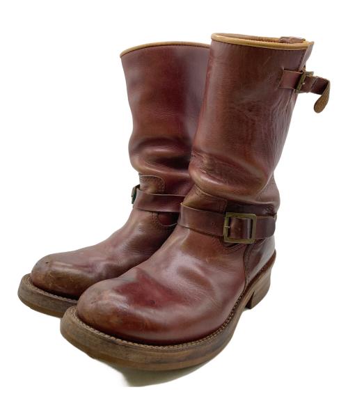 ADDICT CLOTHES（アディクト クローズ）ADDICT CLOTHES (アディクト クローズ) エンジニアブーツ バーガンディー サイズ:7 1/2の古着・服飾アイテム