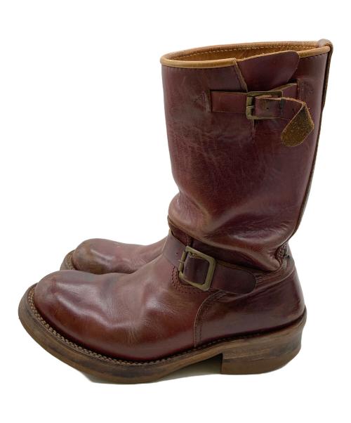 ADDICT CLOTHES（アディクト クローズ）ADDICT CLOTHES (アディクト クローズ) エンジニアブーツ バーガンディー サイズ:7 1/2の古着・服飾アイテム