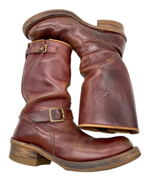 ADDICT CLOTHES（アディクト クローズ）ADDICT CLOTHES (アディクト クローズ) エンジニアブーツ バーガンディー サイズ:7 1/2の古着・服飾アイテム