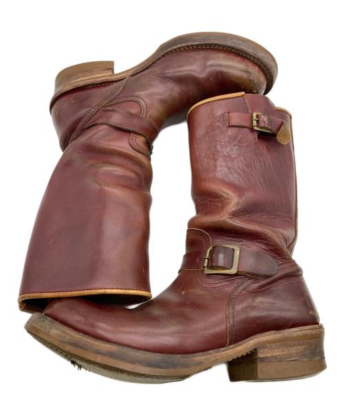 ADDICT CLOTHES（アディクト クローズ）ADDICT CLOTHES (アディクト クローズ) エンジニアブーツ バーガンディー サイズ:7 1/2の古着・服飾アイテム