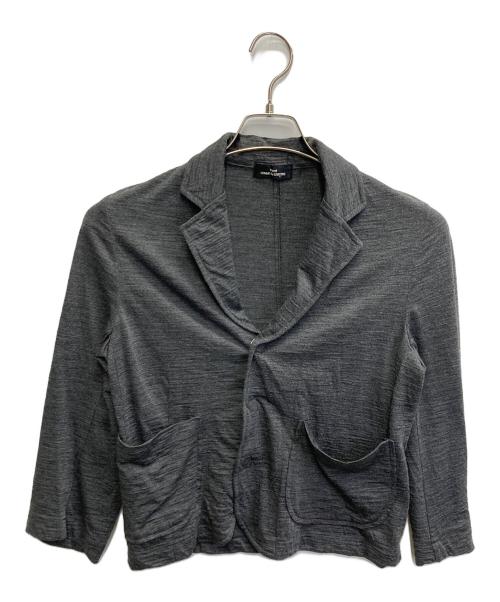 tricot COMME des GARCONS（トリココムデギャルソン）tricot COMME des GARCONS (トリココムデギャルソン) ウール3Bジャケット 【AD2008】 グレー サイズ:FREEの古着・服飾アイテム