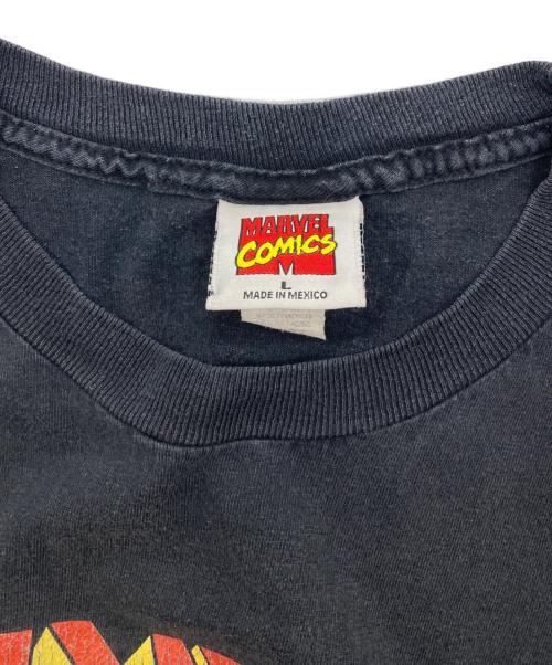 MARVEL COMICS（MARVEL COMICS）MARVEL COMICS (MARVEL COMICS) 00s Print Tee( ブラック サイズ:Lの古着・服飾アイテム