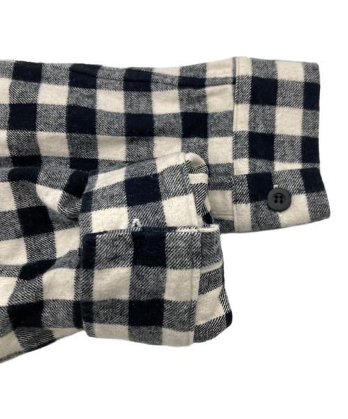 LIMI feu（リミフゥ）LIMI feu (リミフゥ) チェックネルシャツ ホワイト×ブラック サイズ:Sの古着・服飾アイテム
