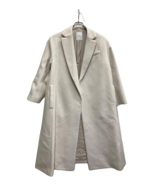 ebure（エブール）EBURE (エブール) ウールボンディングチェスターコート ベージュ サイズ:36の古着・服飾アイテム