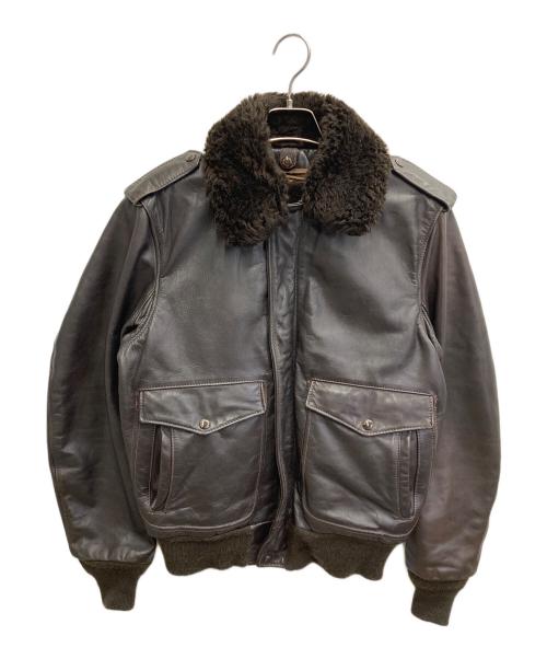 Schott（ショット）Schott (ショット) 184SM A-2 Flight Jacket【USA製】 ブラウン サイズ:38の古着・服飾アイテム