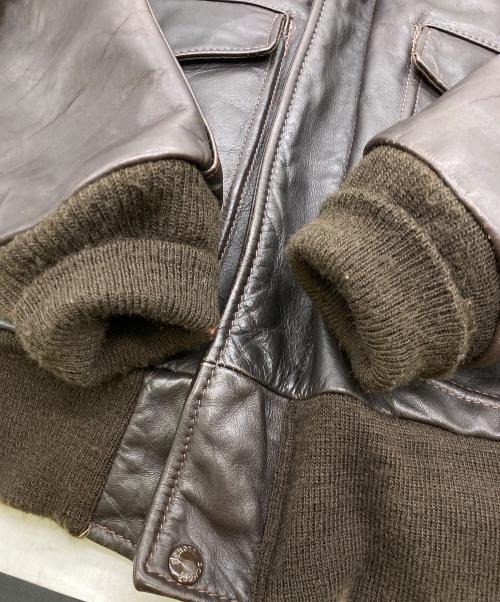 Schott（ショット）Schott (ショット) 184SM A-2 Flight Jacket【USA製】 ブラウン サイズ:38の古着・服飾アイテム