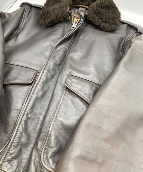 Schott（ショット）Schott (ショット) 184SM A-2 Flight Jacket【USA製】 ブラウン サイズ:38の古着・服飾アイテム