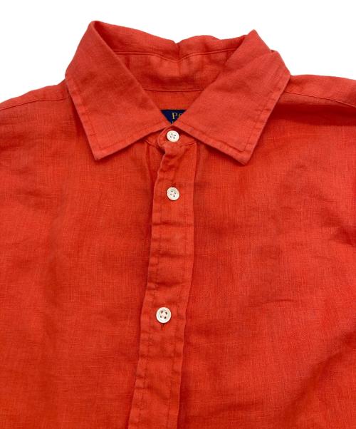 POLO RALPH LAUREN（ポロ・ラルフローレン）POLO RALPH LAUREN (ポロ・ラルフローレン) リネンシャツ レッド サイズ:14の古着・服飾アイテム
