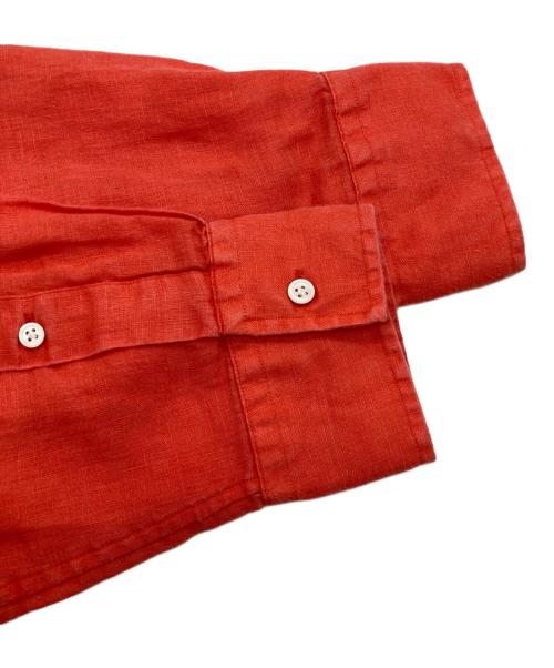 POLO RALPH LAUREN（ポロ・ラルフローレン）POLO RALPH LAUREN (ポロ・ラルフローレン) リネンシャツ レッド サイズ:14の古着・服飾アイテム
