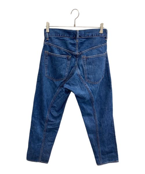 SCYEBASICS（サイベーシックス）SCYEBASICS (サイベーシックス) Selvedge Denim Used Wash Peg Top Jeans ホワイト サイズ:68.5cm (W27)の古着・服飾アイテム