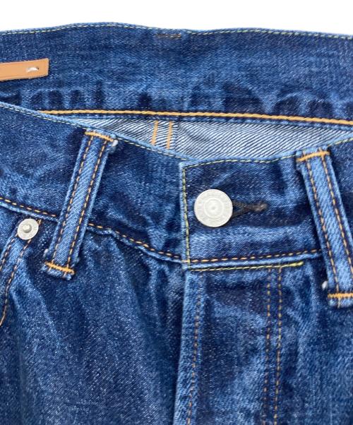 SCYEBASICS（サイベーシックス）SCYEBASICS (サイベーシックス) Selvedge Denim Used Wash Peg Top Jeans ホワイト サイズ:68.5cm (W27)の古着・服飾アイテム