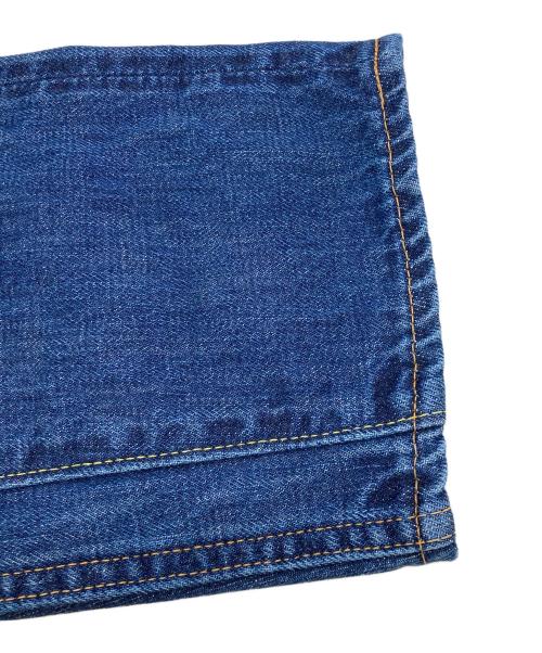 SCYEBASICS（サイベーシックス）SCYEBASICS (サイベーシックス) Selvedge Denim Used Wash Peg Top Jeans ホワイト サイズ:68.5cm (W27)の古着・服飾アイテム