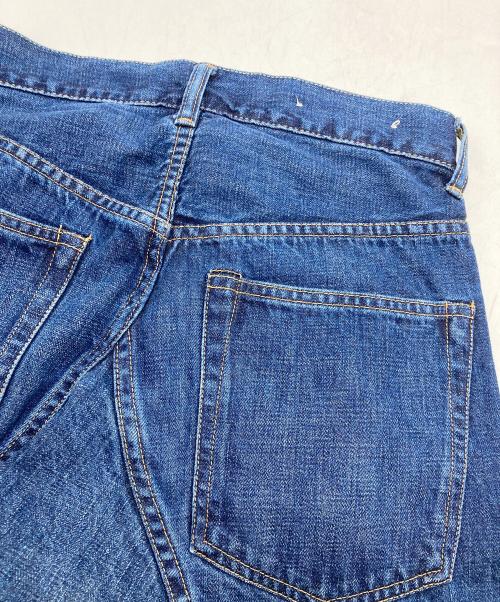 SCYEBASICS（サイベーシックス）SCYEBASICS (サイベーシックス) Selvedge Denim Used Wash Peg Top Jeans ホワイト サイズ:68.5cm (W27)の古着・服飾アイテム