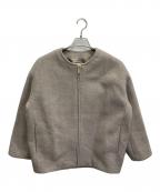 Nobleノーブル）の古着「MTRカラーレスジップショートコート」｜グレー