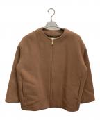 Nobleノーブル）の古着「MTRカラーレスジップショートコート」｜ブラウン