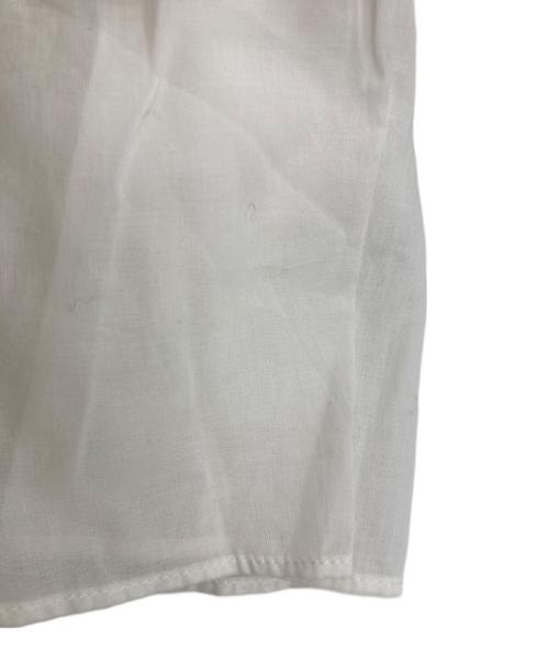 anuans（アニュアンス）anuans (アニュアンス) イレギュラーヘムドッキングニットワンピース ホワイト×ブラック サイズ:Mの古着・服飾アイテム