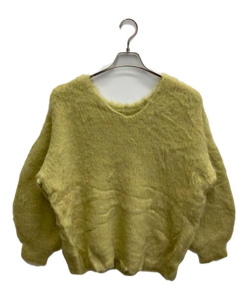 anuans（アニュアンス）anuans (アニュアンス) 2wayアルパカ混ニットプルオーバー PISTACHIO GREEN サイズ:FREEの古着・服飾アイテム