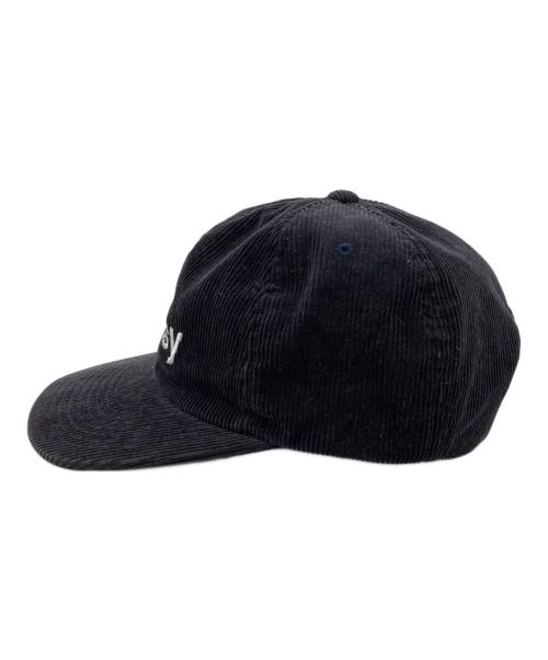 stussy（ステューシー）stussy (ステューシー) コーデュロイキャップ ブラックの古着・服飾アイテム