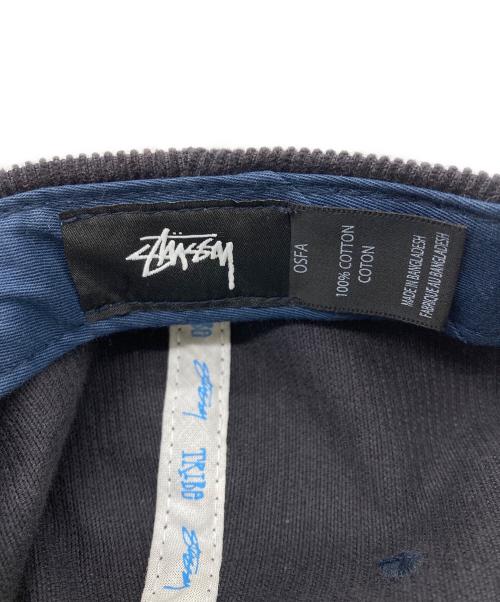 stussy（ステューシー）stussy (ステューシー) コーデュロイキャップ ブラックの古着・服飾アイテム