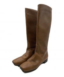 BOTTEGA VENETA（ボッテガベネタ）の古着「ロングブーツ」｜ベージュ