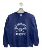 RUSSELL ATHLETICラッセルアスレチック）の古着「プリントスウェット」｜ネイビー