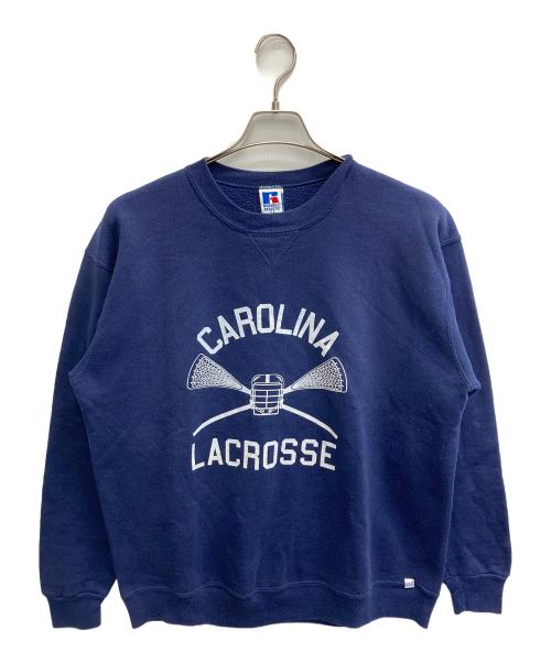 RUSSELL ATHLETIC（ラッセルアスレチック）RUSSELL ATHLETIC (ラッセルアスレチック) プリントスウェット ネイビー サイズ:XLの古着・服飾アイテム