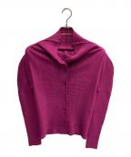 ISSEY MIYAKE meイッセイ ミヤケ ミー）の古着「トッパーカーディガン」｜パープル