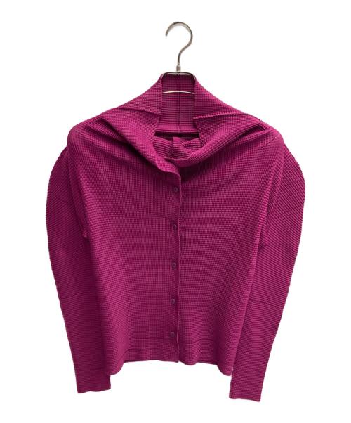 ISSEY MIYAKE me（イッセイ ミヤケ ミー）ISSEY MIYAKE me (イッセイ ミヤケ ミー) トッパーカーディガン パープル サイズ:記載なしの古着・服飾アイテム