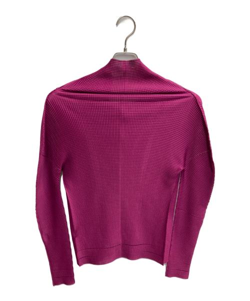 ISSEY MIYAKE me（イッセイ ミヤケ ミー）ISSEY MIYAKE me (イッセイ ミヤケ ミー) トッパーカーディガン パープル サイズ:記載なしの古着・服飾アイテム