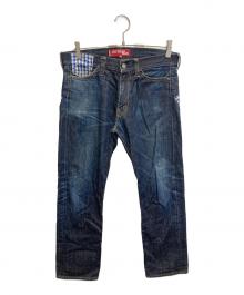 JUNYA WATANABE COMME des GARCONS×LEVI'S（(ジュンヤワタナベ コムデギャルソン×リーバイス）の古着「505再構築デニムパンツ」｜ネイビー