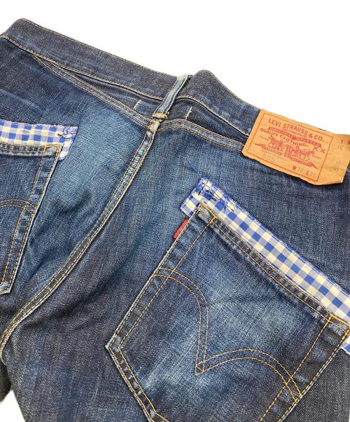 JUNYA WATANABE COMME des GARCONS（(ジュンヤワタナベ コムデギャルソン）JUNYA WATANABE COMME des GARCONS ((ジュンヤワタナベ コムデギャルソン) LEVI'S (リーバイス) 505再構築デニムパンツ ネイビー サイズ:W30×L31の古着・服飾アイテム
