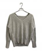 MUSEミューズ）の古着「FUWAシャギーVネックプルオーバー」｜グレー