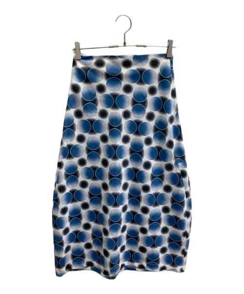 ROBE DE CHAMBRE COMME DES GARCONS（ローブドシャンブル コムデギャルソン）ROBE DE CHAMBRE COMME DES GARCONS (ローブドシャンブル コムデギャルソン) 総柄変形スカート【AD1998】 ブルー サイズ:表記なしの古着・服飾アイテム