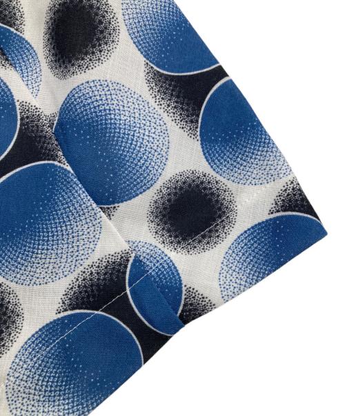 ROBE DE CHAMBRE COMME DES GARCONS（ローブドシャンブル コムデギャルソン）ROBE DE CHAMBRE COMME DES GARCONS (ローブドシャンブル コムデギャルソン) 総柄変形スカート【AD1998】 ブルー サイズ:表記なしの古着・服飾アイテム