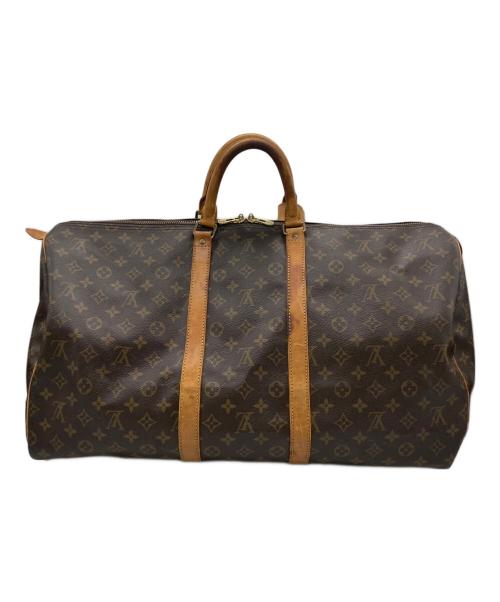 LOUIS VUITTON（ルイ ヴィトン）LOUIS VUITTON (ルイ ヴィトン) トラベルバッグ/キーポル55 ブラウン サイズ:55の古着・服飾アイテム