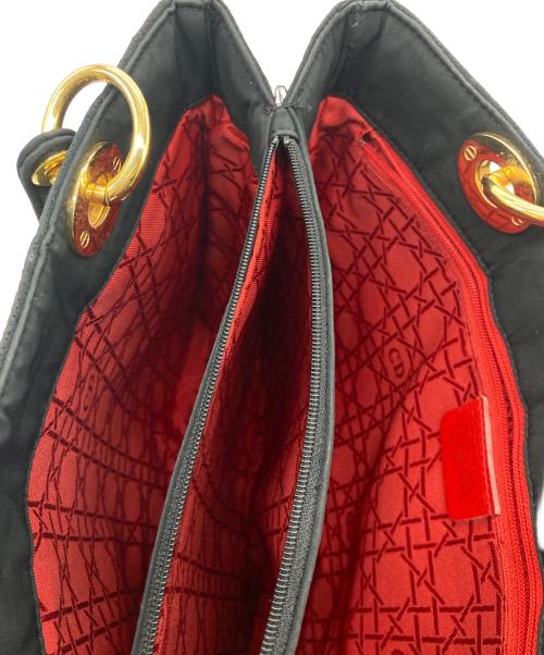 Christian Dior（クリスチャン ディオール）Christian Dior (クリスチャン ディオール) レディディオール/キルティングトート ネイビーの古着・服飾アイテム