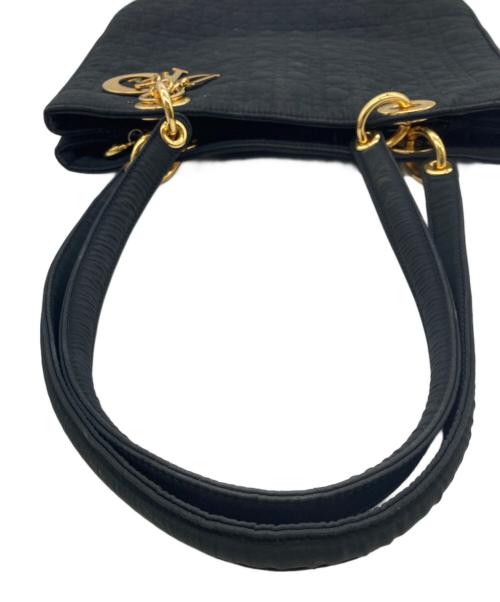 Christian Dior（クリスチャン ディオール）Christian Dior (クリスチャン ディオール) レディディオール/キルティングトート ネイビーの古着・服飾アイテム