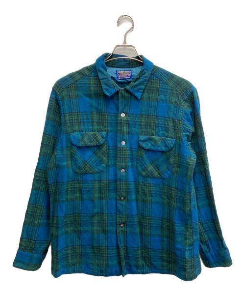 PENDLETON（ペンドルトン）PENDLETON (ペンドルトン) 60’Sネルシャツ ネイビー サイズ:XLの古着・服飾アイテム