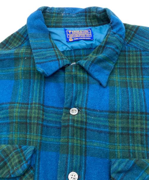 PENDLETON（ペンドルトン）PENDLETON (ペンドルトン) 60’Sネルシャツ ネイビー サイズ:XLの古着・服飾アイテム