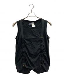 LIMI feu（リミフゥ）の古着「PLAIN STITCH SUSPENDER TANK TOP」｜ブラック