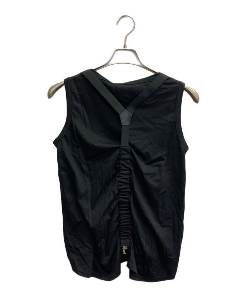 LIMI feu（リミフゥ）LIMI feu (リミフゥ) PLAIN STITCH SUSPENDER TANK TOP ブラック サイズ:M 未使用品の古着・服飾アイテム