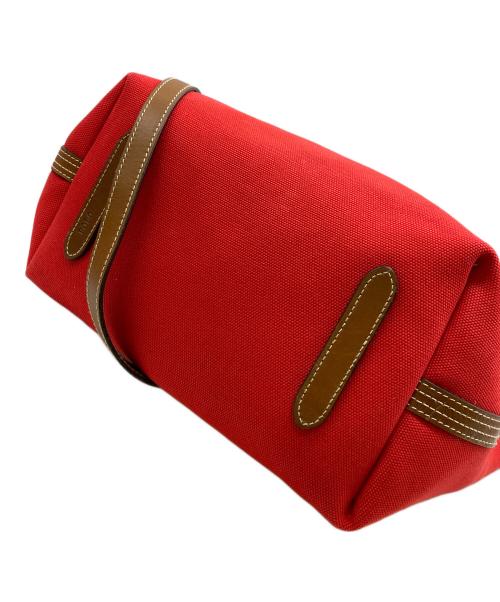 POLO RALPH LAUREN（ポロ・ラルフローレン）POLO RALPH LAUREN (ポロ・ラルフローレン) 2WAY舟形キャンバスショルダーバッグ レッドの古着・服飾アイテム