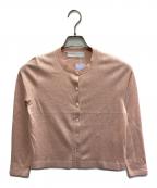 NOLLEY'S sophiノーリーズソフィー）の古着「W混ラメクルーネックカーディガン」｜ピンク