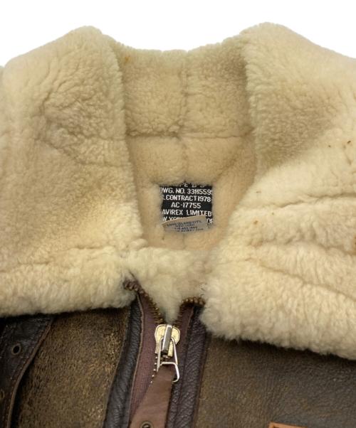 AVIREX（アヴィレックス）AVIREX (アヴィレックス) B-3ムートンフライトジャケット ブラウン サイズ:38の古着・服飾アイテム