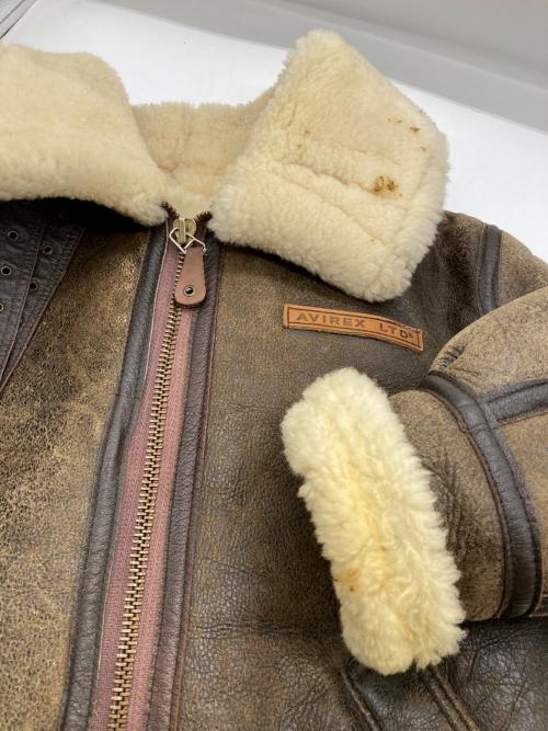 AVIREX（アヴィレックス）AVIREX (アヴィレックス) B-3ムートンフライトジャケット ブラウン サイズ:38の古着・服飾アイテム