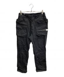 SASSAFRAS（ササフラス）の古着「CULTIVATOR PANTS(11oz Denim-BLACK)」｜グレー