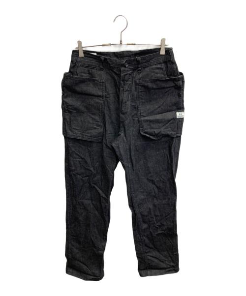SASSAFRAS（ササフラス）SASSAFRAS (ササフラス) CULTIVATOR PANTS(11oz Denim-BLACK) グレー サイズ:Sの古着・服飾アイテム